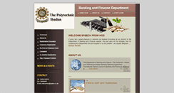 Desktop Screenshot of polyibadanbankingandfinance.com